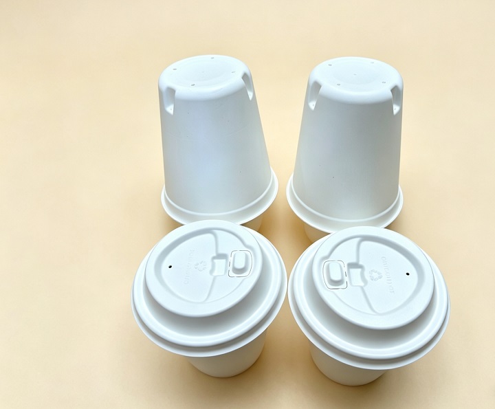 EAPC mass-produces pulp molded flip-top cup lids